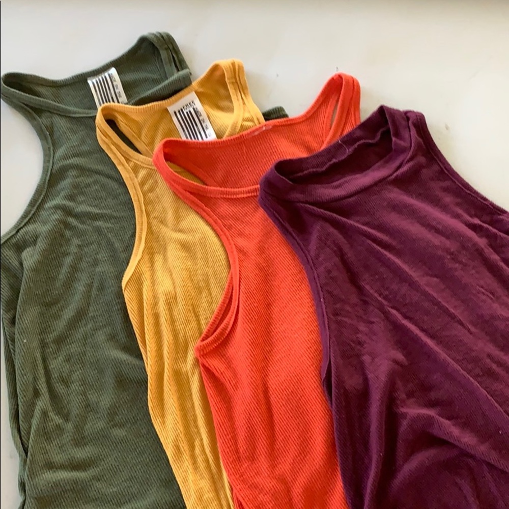 Free people racer back tanks